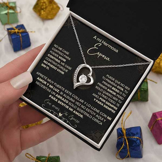 A Mi Hermosa Esposa - Collar Pendiente Forever Love (Amor Por Siempre) Jewelry/ForeverLove