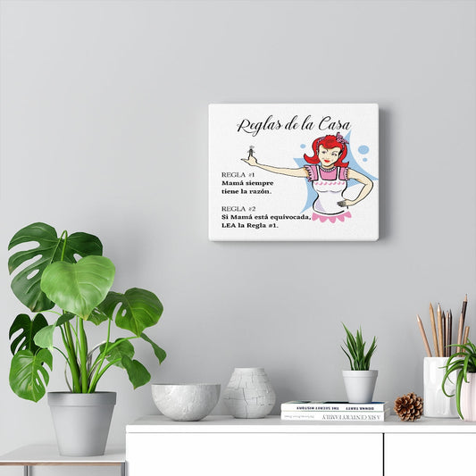 Canva para Decorar la casa de Mamá - Reglas de la Casa Canvas