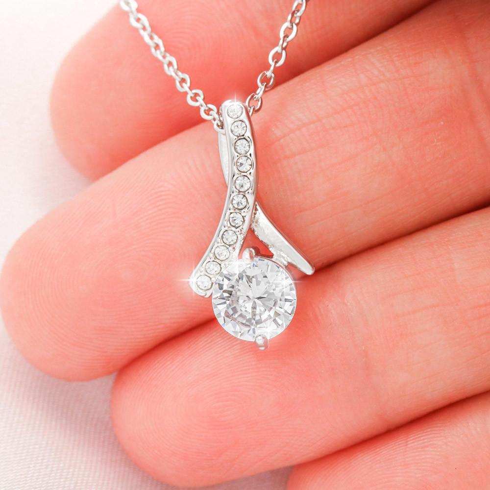 Collar para el amor de mi vida en su cumpleaños - Collar Lazo con piedra. Jewelry