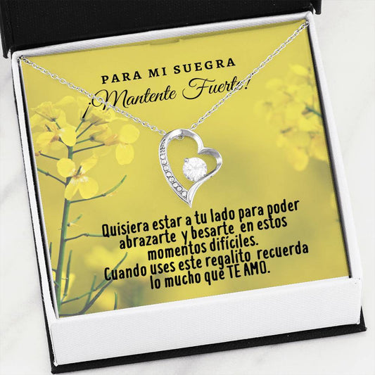 Collar para la Suegra: Para mi Suegra ¡Mantente… - Regalo perfecto para Día de la Madre - Collar Forever Love 14K Jewelry/ForeverLove