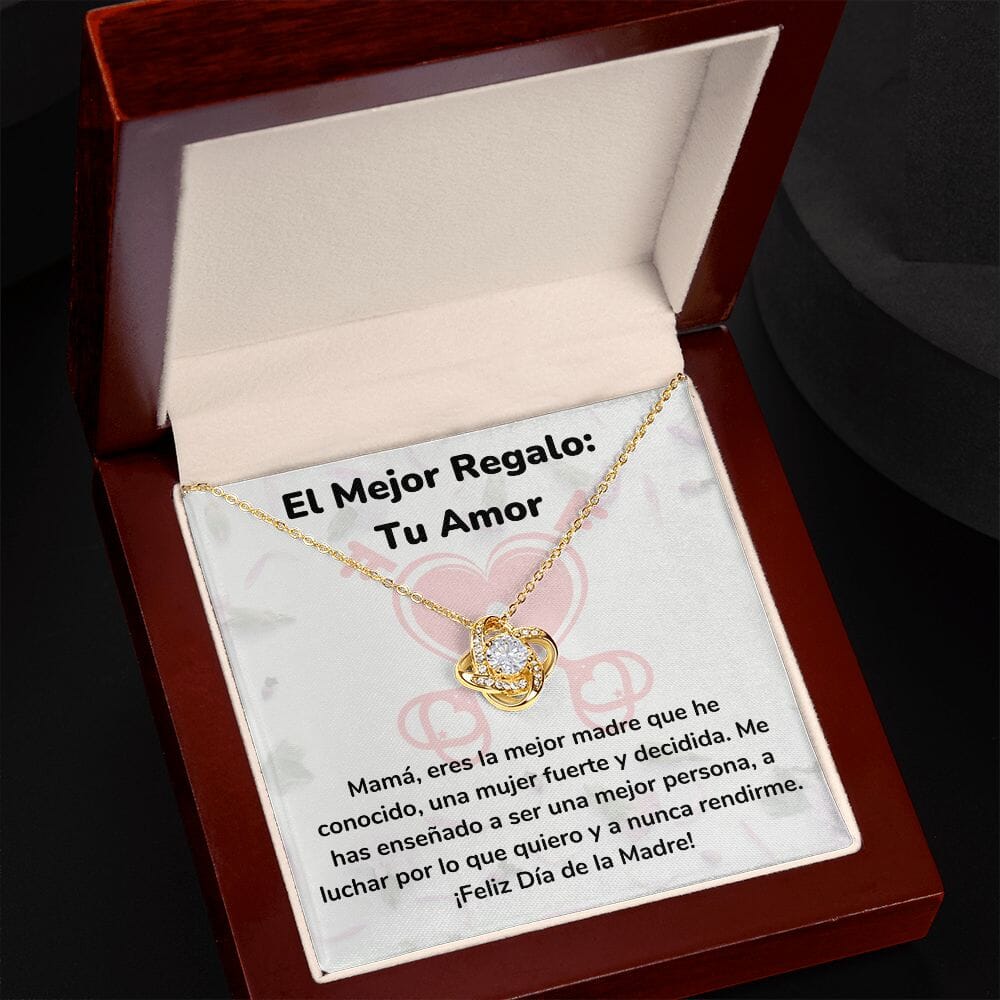 El Mejor Regalo: Tu Amor Collar Para Mamá Nudo de Amor (LoveKnot) Jewelry ShineOn Fulfillment 