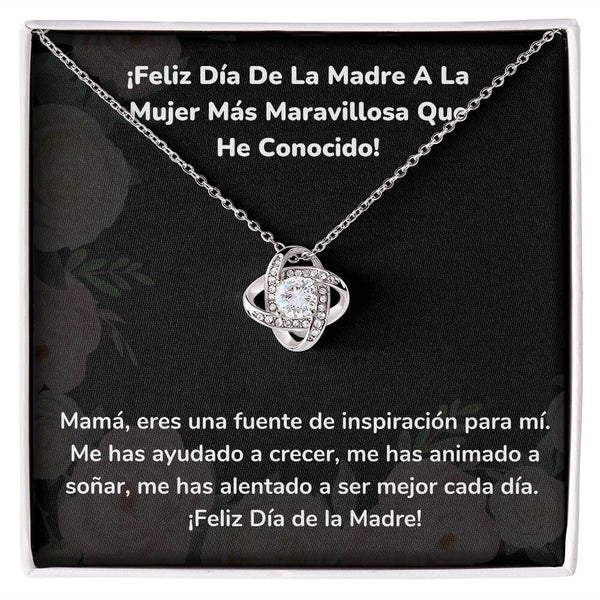 ¡Feliz Día De La Madre A La Mujer Más Maravillosa Que He Conocido! Jewelry ShineOn Fulfillment Acabado en oro blanco de 14 k Standard Box 