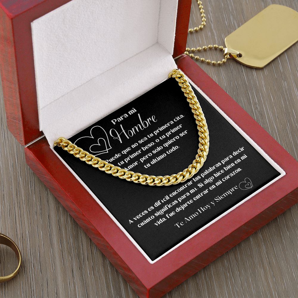 Para mi HOMBRE - a veces es difìcil encontrar las palabras... - Cadena Cubana Jewelry/CubanLink