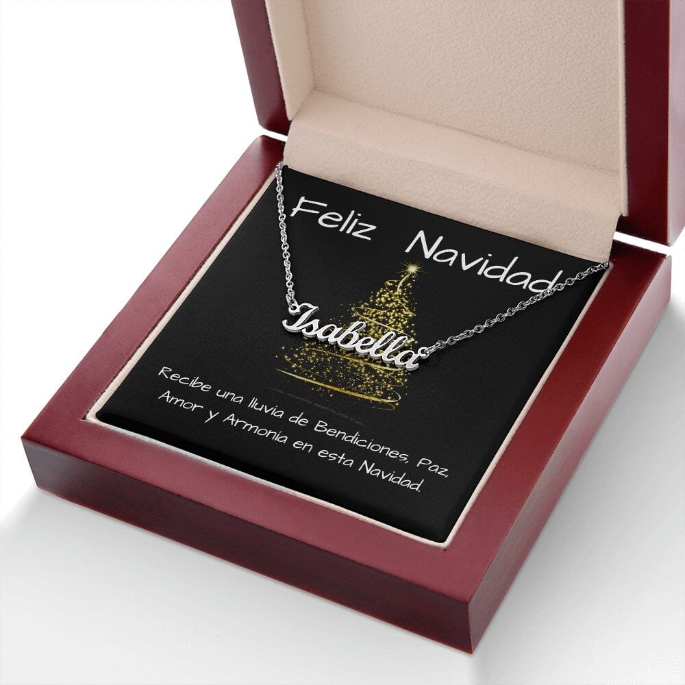 Regalo para dar en Navidad a esa persona amada - Collar con nombre Jewelry