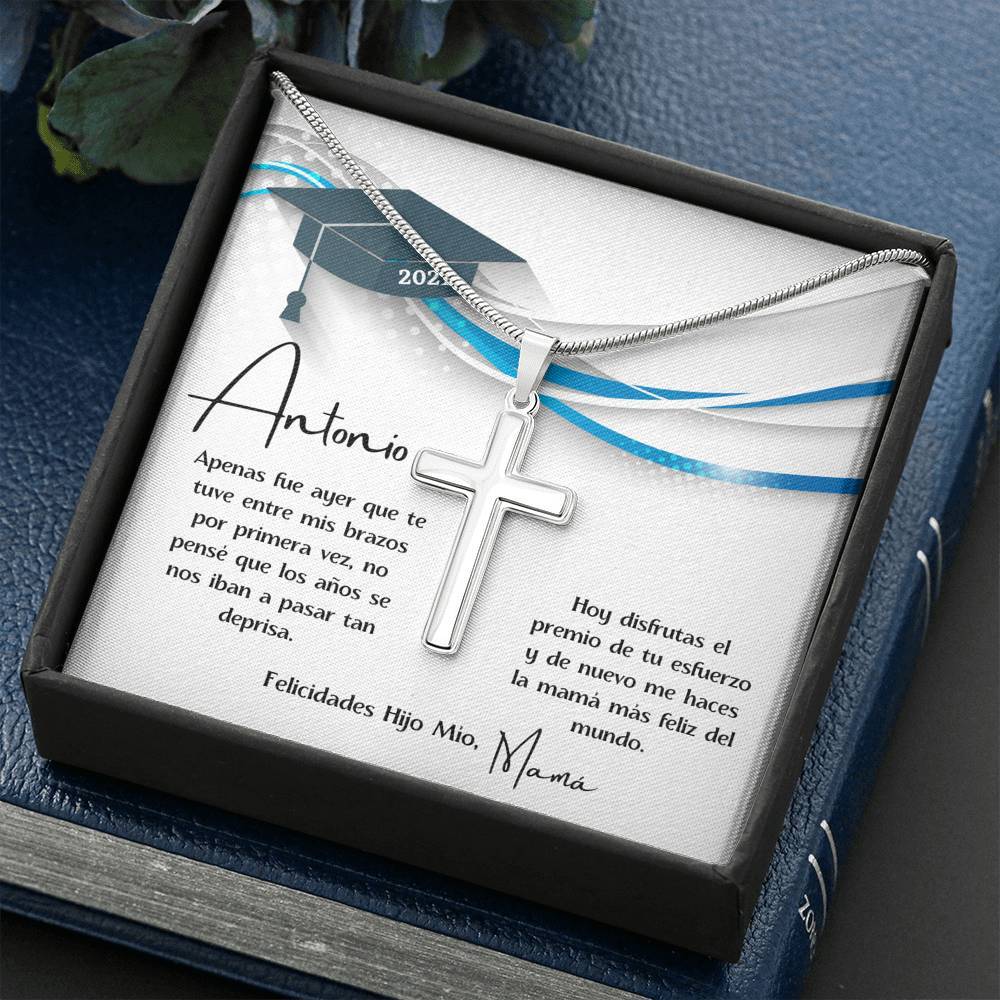 Regalo para mi Hijo en su Graduación con Amor de Mamá Collar con