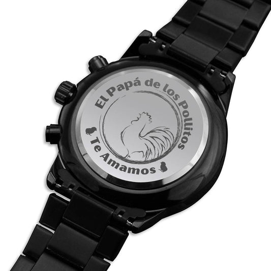 Reloj para papá - El papá de los pollitos - Reloj Acero Jewelry/Watch