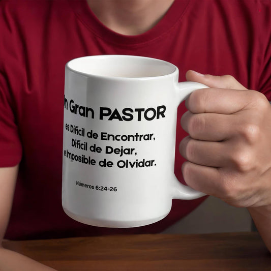 ☕ Taza personalizada para pastor – Un regalo lleno de gratitud y bendición Drinkware