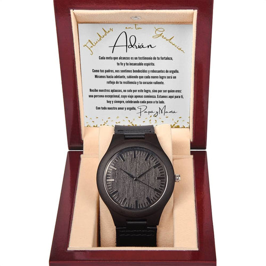 Tiempo de Orgullo: Un Reloj para Celebrar Tu Graduación y Nuestro Amor Eterno Jewelry/Watch