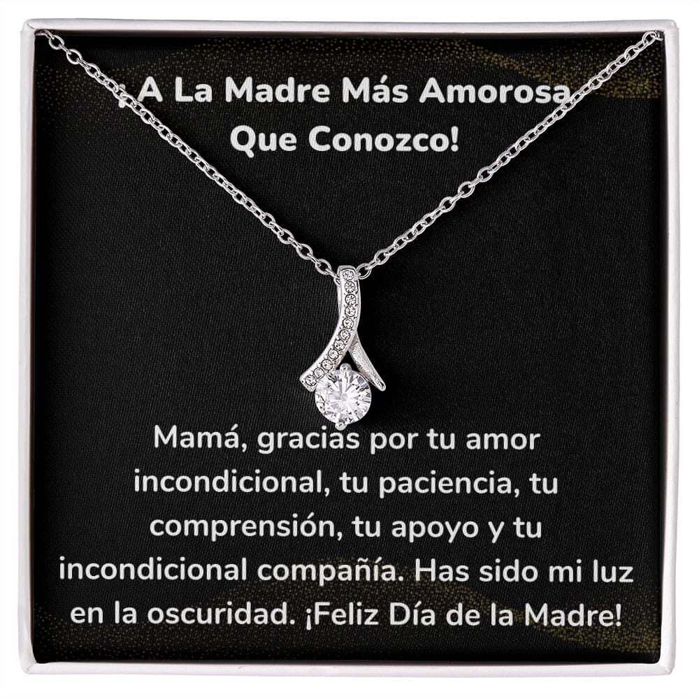 ¡ A La Madre Más Amorosa Que Conozco! Collar Belleza Seductora (Alluring Beauty) Para Mamá Jewelry/AlluringBeauty Acabado en oro blanco de 14 k Standard Box 
