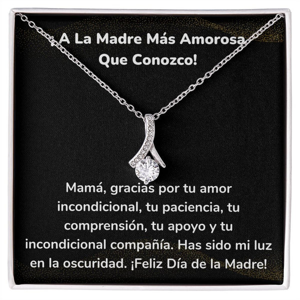 ¡ A La Madre Más Amorosa Que Conozco! Collar Belleza Seductora (Alluring Beauty) Para Mamá Jewelry/AlluringBeauty Acabado en oro blanco de 14 k Standard Box 