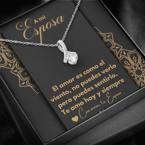 A Mi Esposa - El Amor es como el Viento - Collar Alluring Beauty Jewelry/AlluringBeauty Standard Box 
