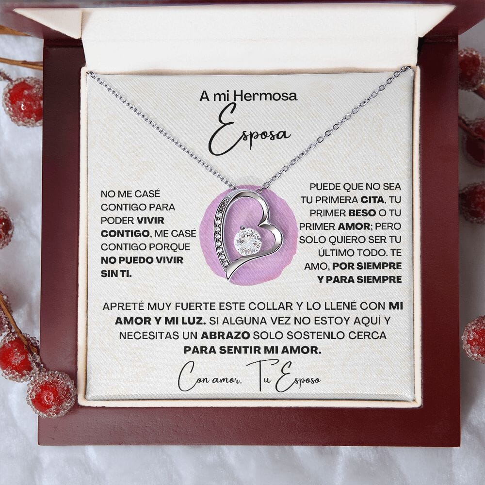 A Mi Hermosa Esposa - Collar Pendiente Forever Love (Amor Por Siempre) 2 Jewelry/ForeverLove 