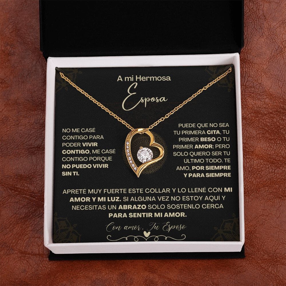A Mi Hermosa Esposa - Collar Pendiente Forever Love (Amor Por Siempre) Jewelry/ForeverLove 
