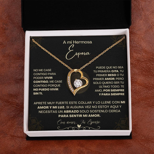 A Mi Hermosa Esposa - Collar Pendiente Forever Love (Amor Por Siempre) Jewelry/ForeverLove 
