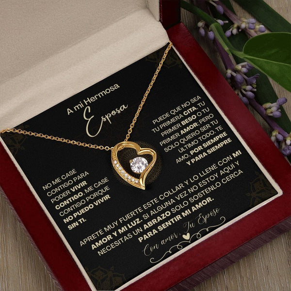 A Mi Hermosa Esposa - Collar Pendiente Forever Love (Amor Por Siempre) Jewelry/ForeverLove 