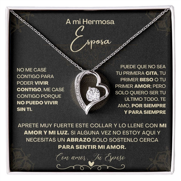 A Mi Hermosa Esposa - Collar Pendiente Forever Love (Amor Por Siempre) Jewelry/ForeverLove 