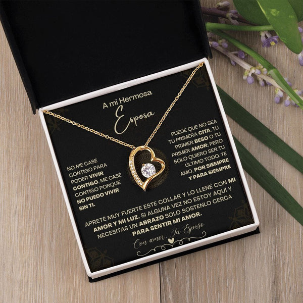 A Mi Hermosa Esposa - Collar Pendiente Forever Love (Amor Por Siempre) Jewelry/ForeverLove 