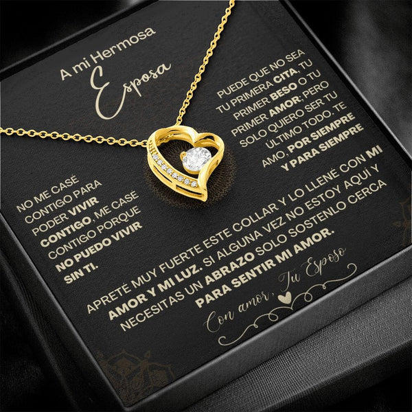 A Mi Hermosa Esposa - Collar Pendiente Forever Love (Amor Por Siempre) Jewelry/ForeverLove 