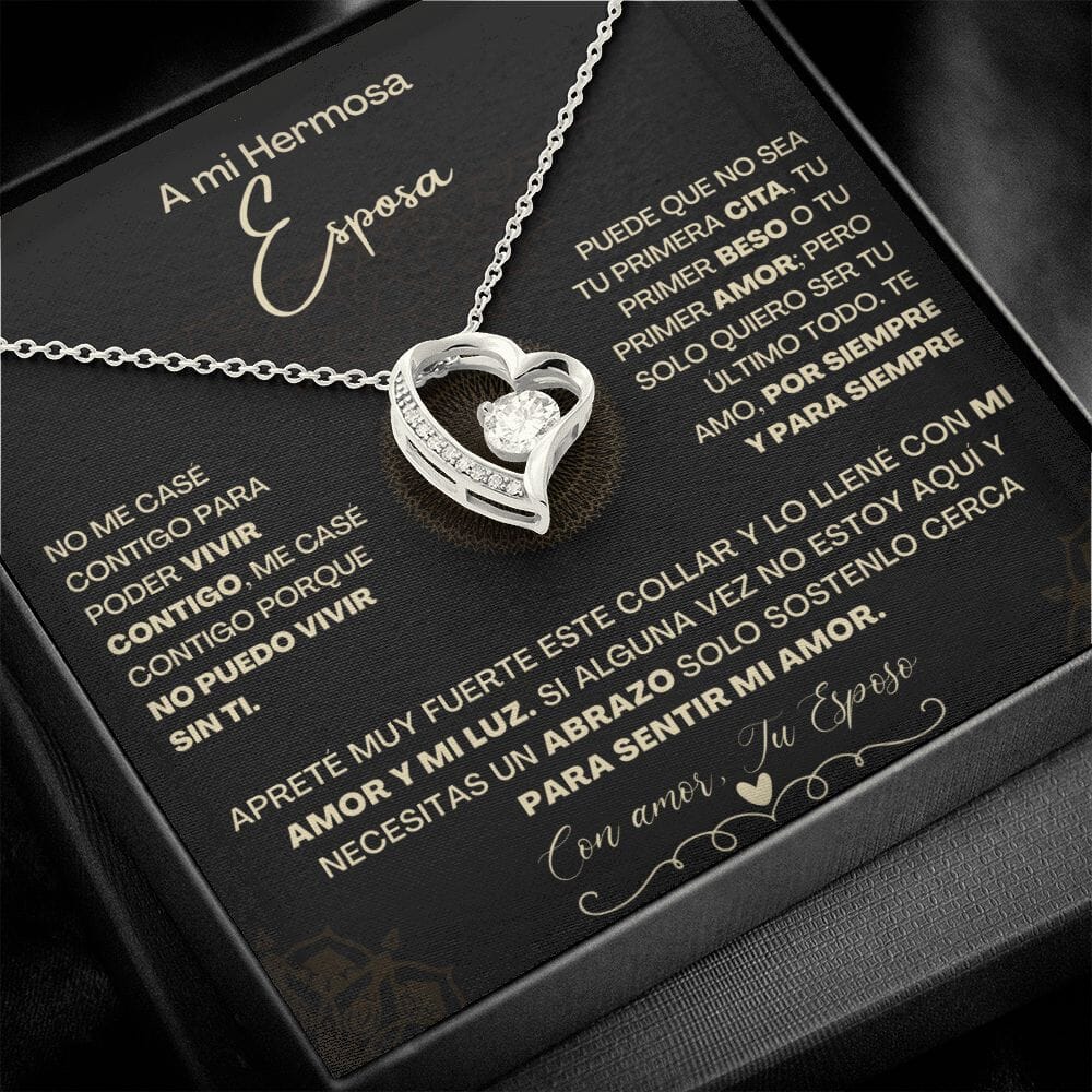 A Mi Hermosa Esposa - Collar Pendiente Forever Love (Amor Por Siempre) Jewelry/ForeverLove 