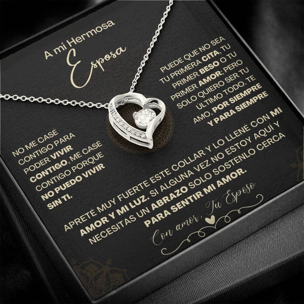 A Mi Hermosa Esposa - Collar Pendiente Forever Love (Amor Por Siempre) Jewelry/ForeverLove 