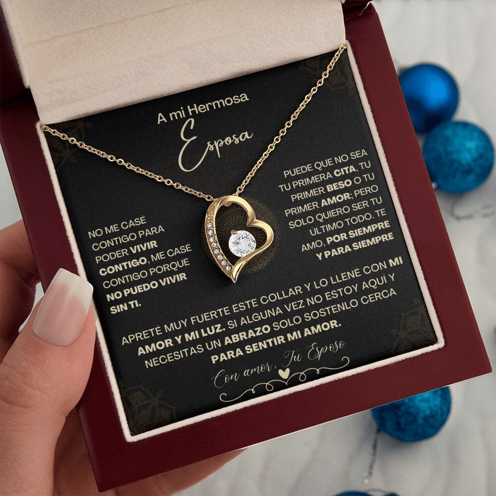 A Mi Hermosa Esposa - Collar Pendiente Forever Love (Amor Por Siempre) Jewelry/ForeverLove 