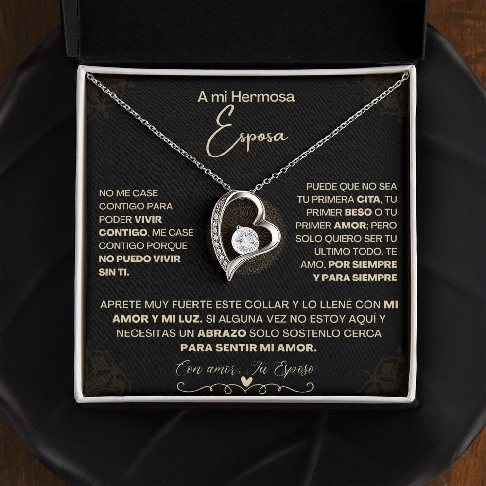 A Mi Hermosa Esposa - Collar Pendiente Forever Love (Amor Por Siempre) Jewelry/ForeverLove 