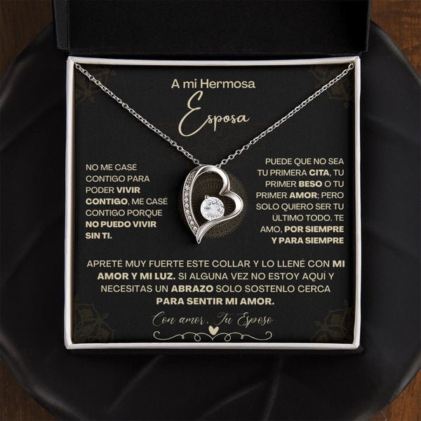A Mi Hermosa Esposa - Collar Pendiente Forever Love (Amor Por Siempre) Jewelry/ForeverLove 