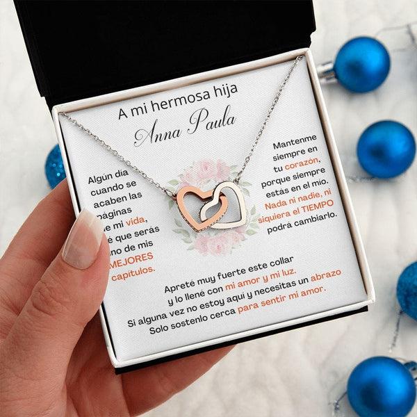A Mi Hermosa Hija Personalizado- SÉ QUE SERÁS UNO DE MIS MEJORES CAPÍTULOS - Corazones Entrelazados Jewelry/InterlockingHearts 
