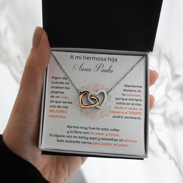 A Mi Hermosa Hija Personalizado- SÉ QUE SERÁS UNO DE MIS MEJORES CAPÍTULOS - Corazones Entrelazados Jewelry/InterlockingHearts 