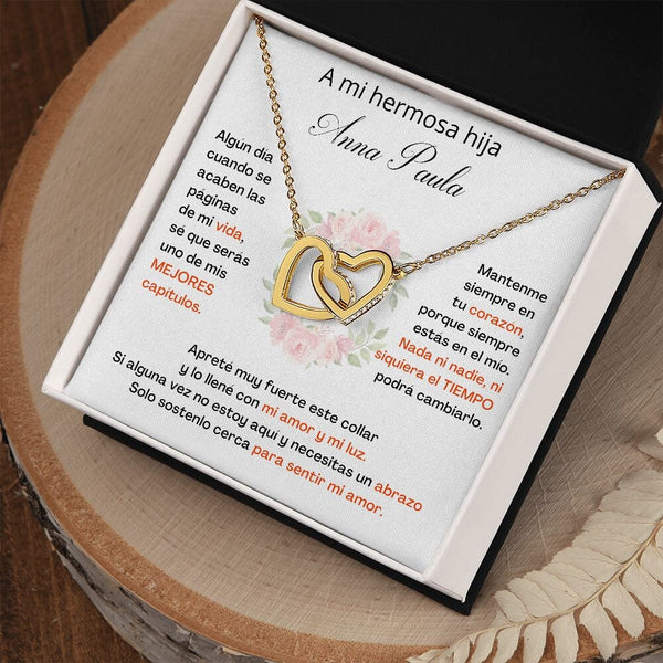 A Mi Hermosa Hija Personalizado- SÉ QUE SERÁS UNO DE MIS MEJORES CAPÍTULOS - Corazones Entrelazados Jewelry/InterlockingHearts 