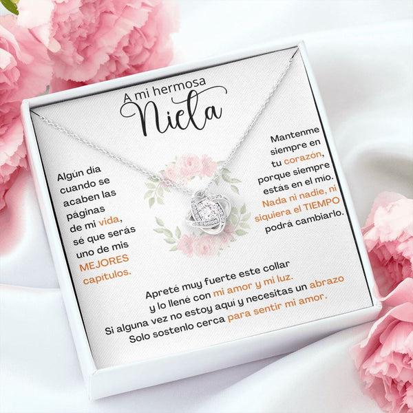 A Mi Hermosa Nieta - SÉ QUE SERÁS UNO DE MIS MEJORES CAPÍTULOS - Collar de Nudo de Amor Jewelry/LoveKnot 