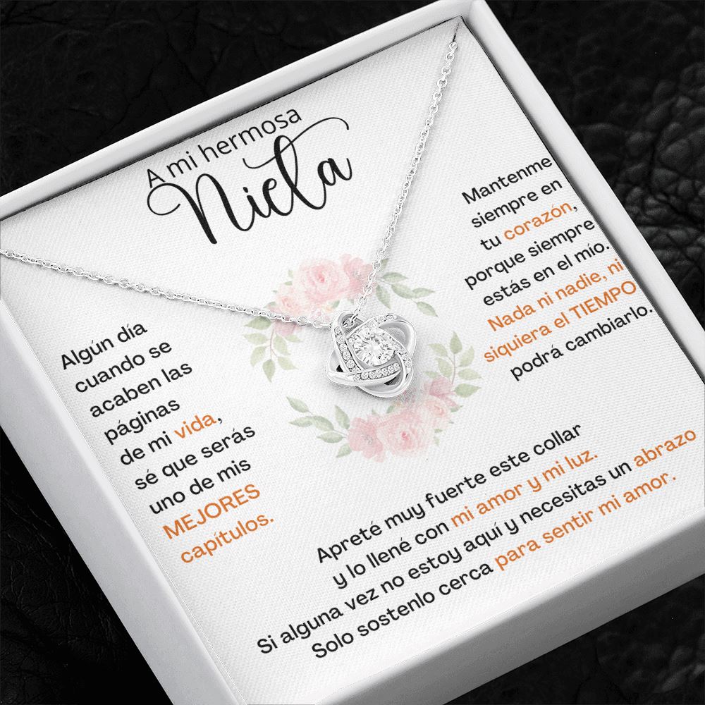 A Mi Hermosa Nieta - SÉ QUE SERÁS UNO DE MIS MEJORES CAPÍTULOS - Collar de Nudo de Amor Jewelry/LoveKnot 
