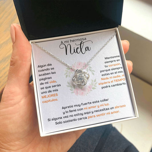 A Mi Hermosa Nieta - SÉ QUE SERÁS UNO DE MIS MEJORES CAPÍTULOS - Collar de Nudo de Amor Jewelry/LoveKnot 