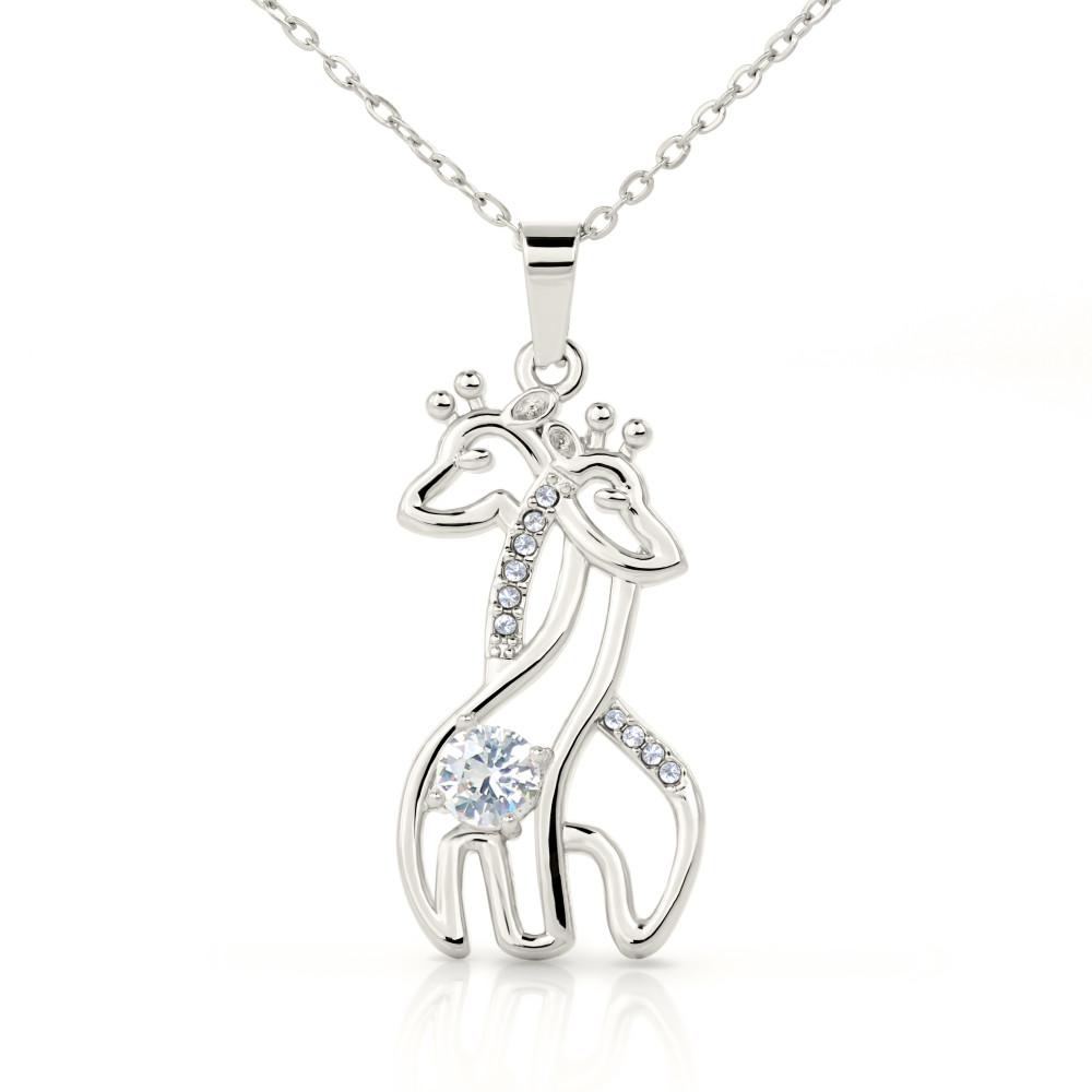 A mi hija - Los mejores capítulos de mi vida - Collar 2 Jirafas - Tarjeta personalizada Jewelry 