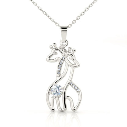 A mi hija - Los mejores capítulos de mi vida - Collar 2 Jirafas - Tarjeta personalizada Jewelry 