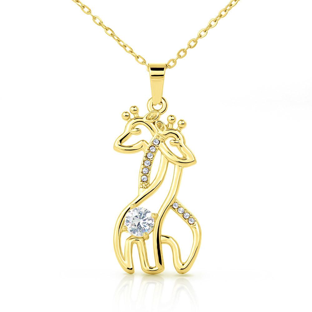 A mi hija - Los mejores capítulos de mi vida - Collar 2 Jirafas - Tarjeta personalizada Jewelry 
