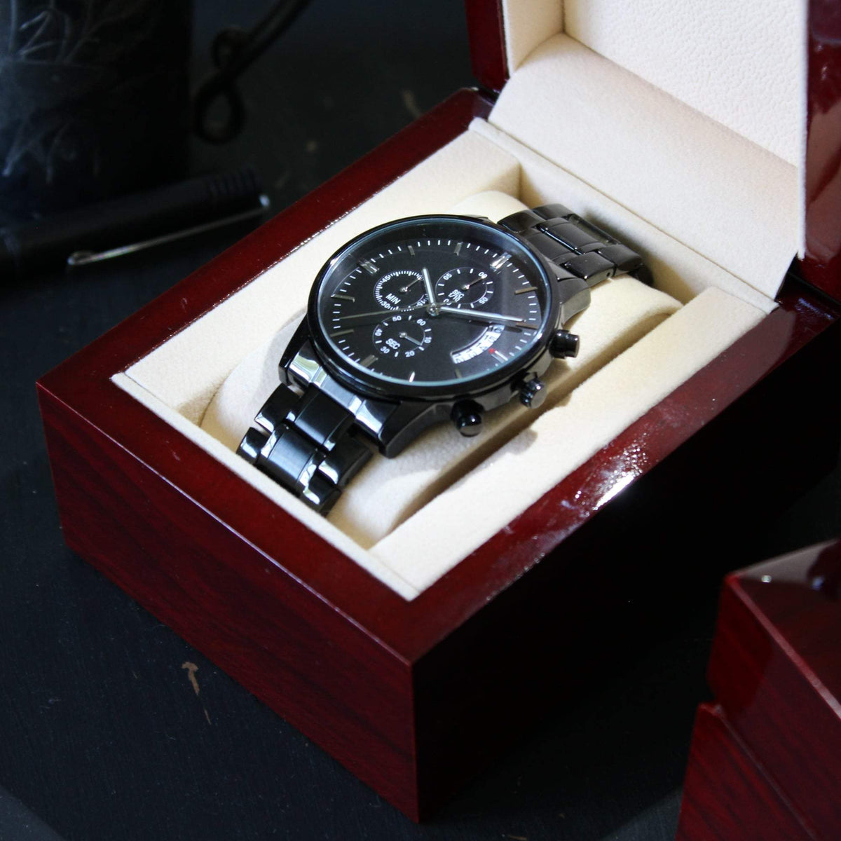 A mi hijo Amado - Los mejores capítulos de mi vida - Reloj cronógrafo Negro Jewelry/Watch 