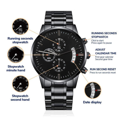 A mi hijo Amado - Los mejores capítulos de mi vida - Reloj cronógrafo Negro Jewelry/Watch 