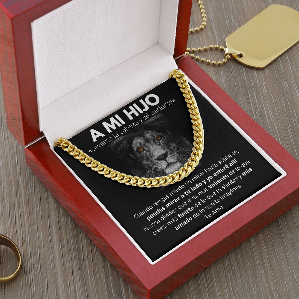 A Mi Hijo - Levanta la Cabeza y sé paciente.- Cadena Cubana Jewelry/CubanLink 