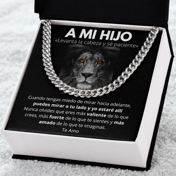 A Mi Hijo - Levanta la Cabeza y sé paciente.- Cadena Cubana Jewelry/CubanLink 