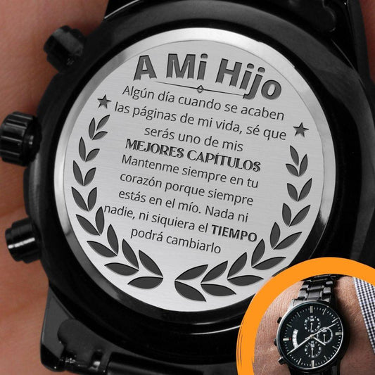 A mi Hijo - Mis mejores capítulos - Reloj Cronógrafo grabado- Jewelry/Watch Cajita Estandard 