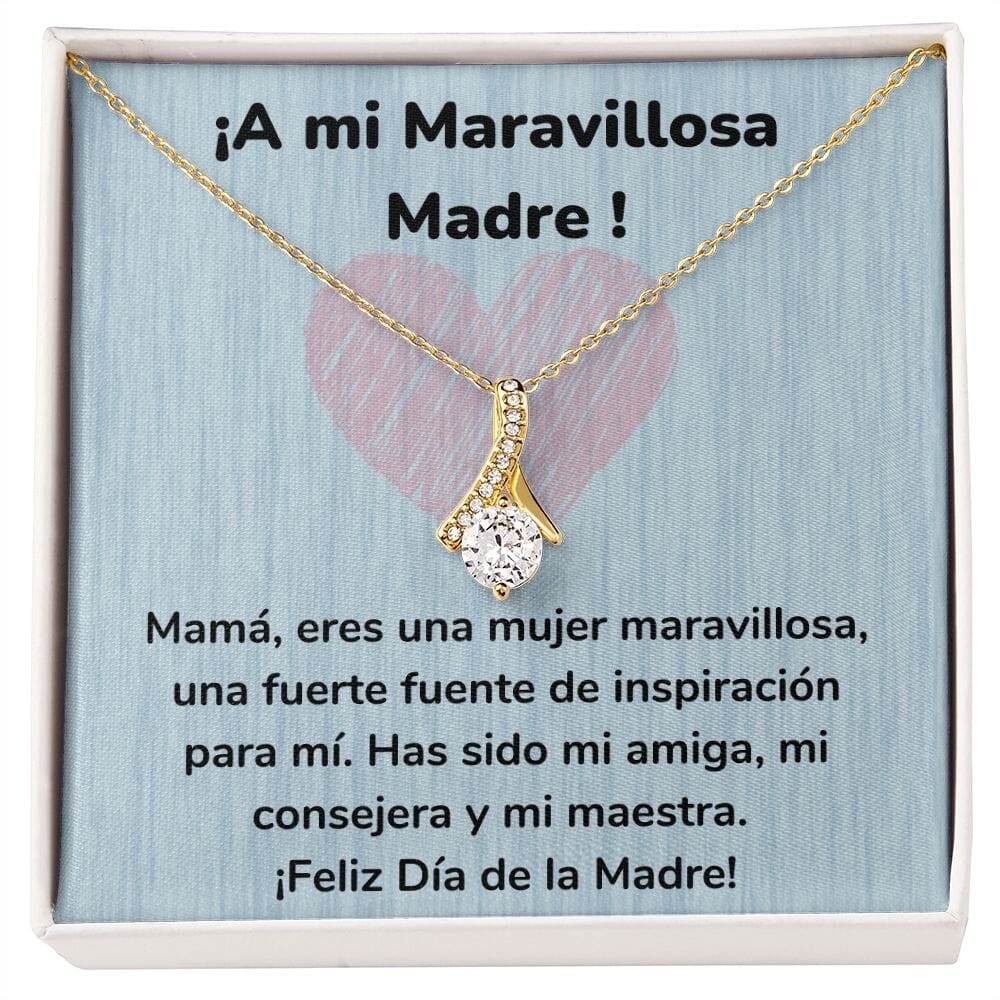 ¡A mi Maravillosa Madre ! Collar Belleza Seductora (Alluring Beauty) Para Mamá Jewelry/AlluringBeauty Acabado en Oro Amarillo de 18 quilates Standard Box 