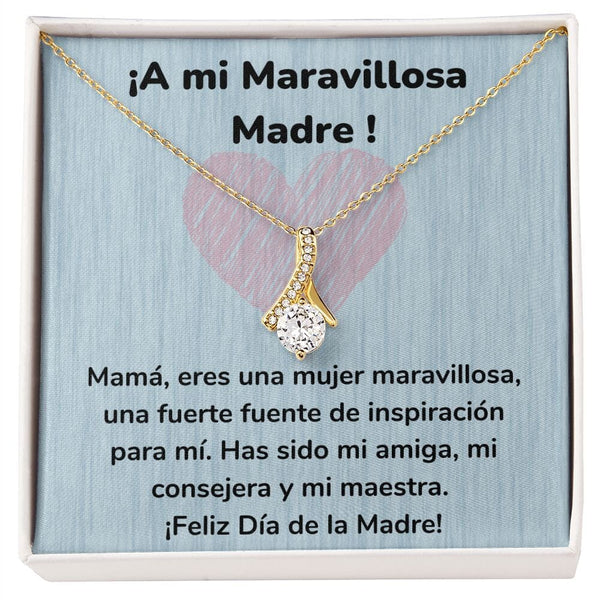 ¡A mi Maravillosa Madre ! Collar Belleza Seductora (Alluring Beauty) Para Mamá Jewelry/AlluringBeauty Acabado en Oro Amarillo de 18 quilates Standard Box 