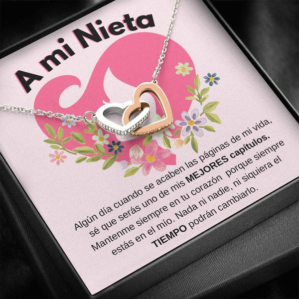 A MI NIETA - Los mejores capítulos de mi vida - Corazones entrelazados Jewelry/InterlockingHearts Caja de Regalo Incluida 