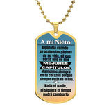 A mi Nieto - Los Mejores Capítulos - Collar Placa Militar Jewelry/Dogtag ShineOn Fulfillment Cadena Militar (Dorado) No 