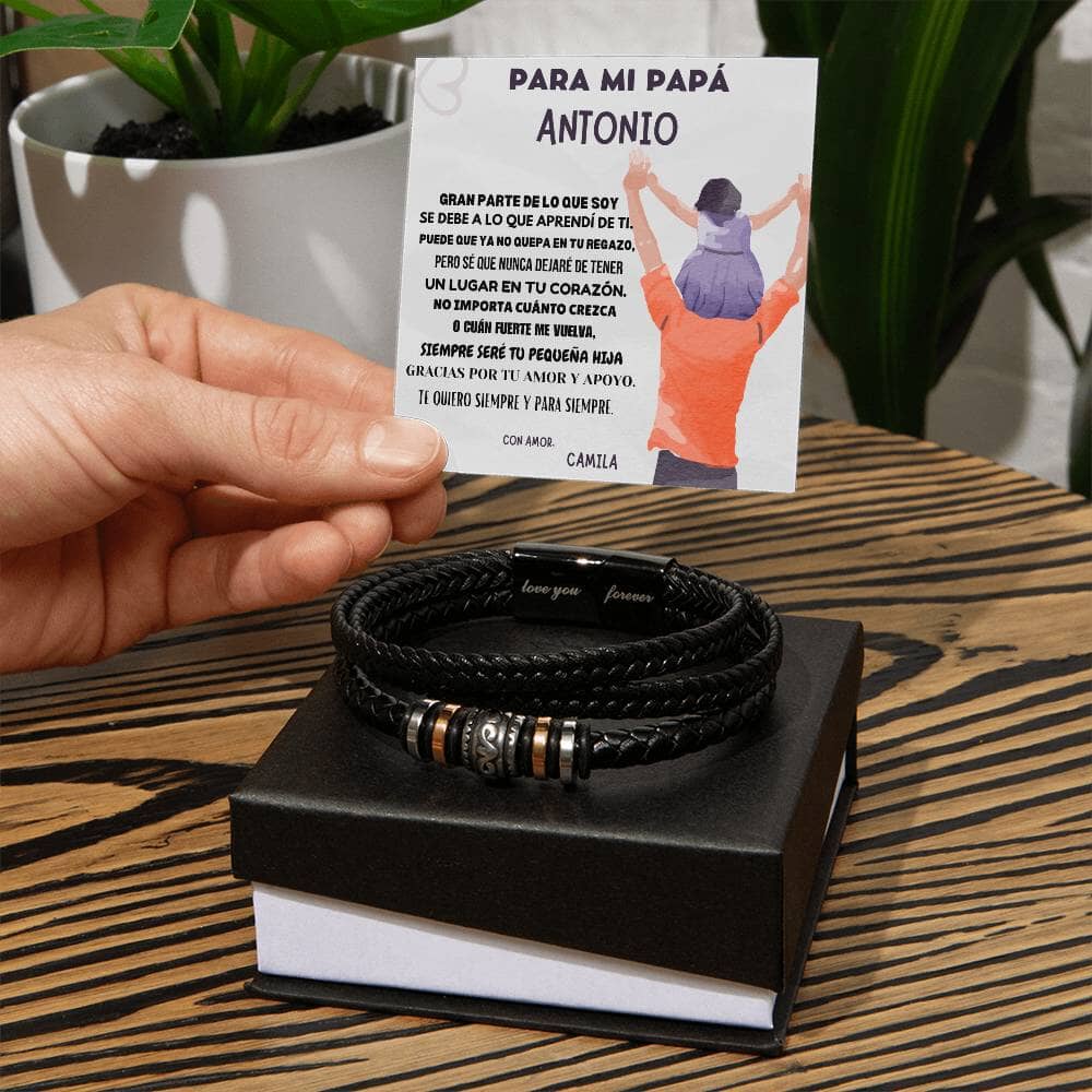 "Abrazo Eterno" - Brazalete de Amor Incondicional para Papá Jewelry ShineOn Fulfillment 