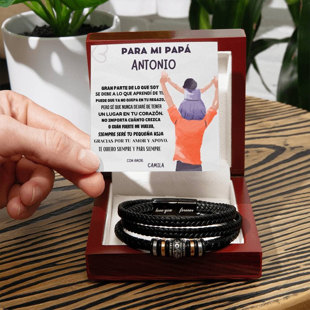 "Abrazo Eterno" - Brazalete de Amor Incondicional para Papá Jewelry ShineOn Fulfillment 