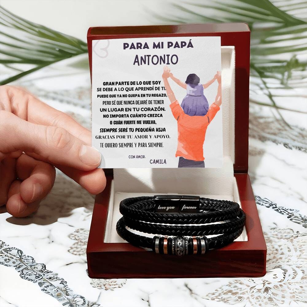 "Abrazo Eterno" - Brazalete de Amor Incondicional para Papá Jewelry ShineOn Fulfillment 