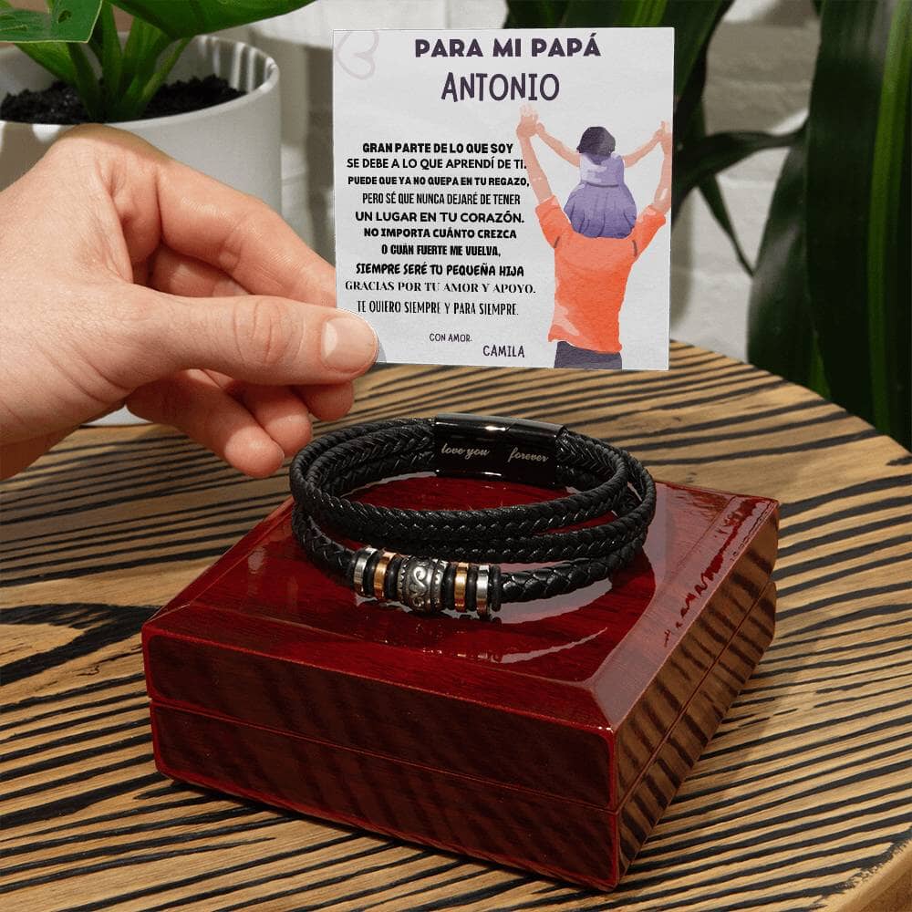 "Abrazo Eterno" - Brazalete de Amor Incondicional para Papá Jewelry ShineOn Fulfillment 