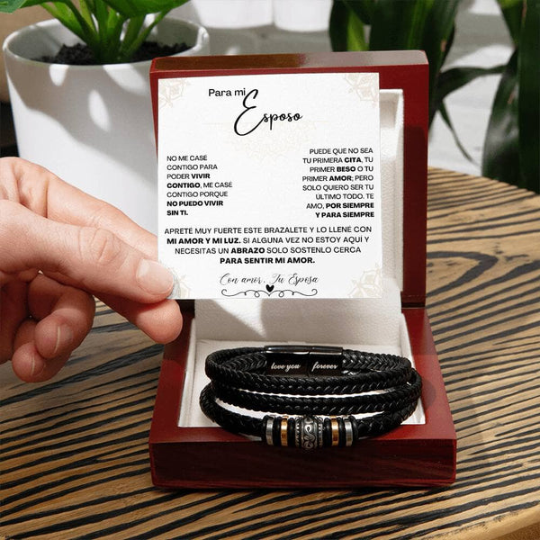 Abrazo Eterno: Brazalete de Amor Infinito para el Hombre de tu Vida Jewelry 